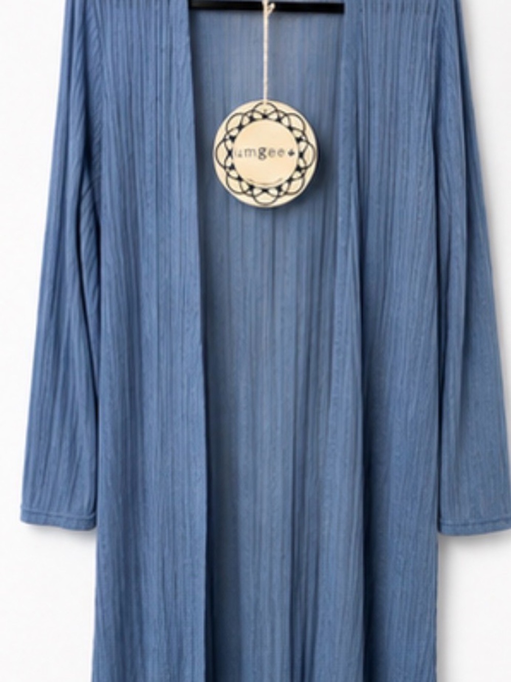 Umgee+ Dolphin Ribbed Long Duster Cardigan | XL | Open Front | NWT